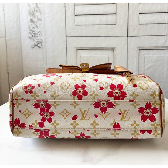 Louis Vuitton X Takashi Murakami Monogram Cherry Blossom Sac Retro Red - Picture 5 of 13
